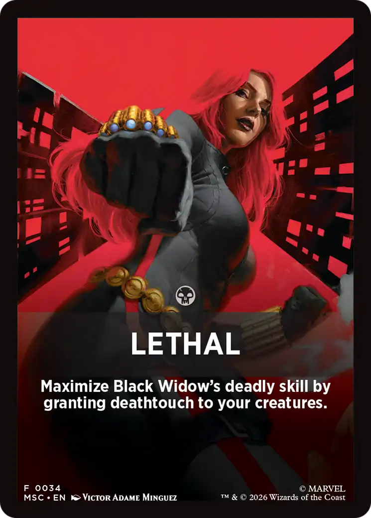 Lethal Theme Card [Marvel Super Heroes Commander] | Gamers Paradise