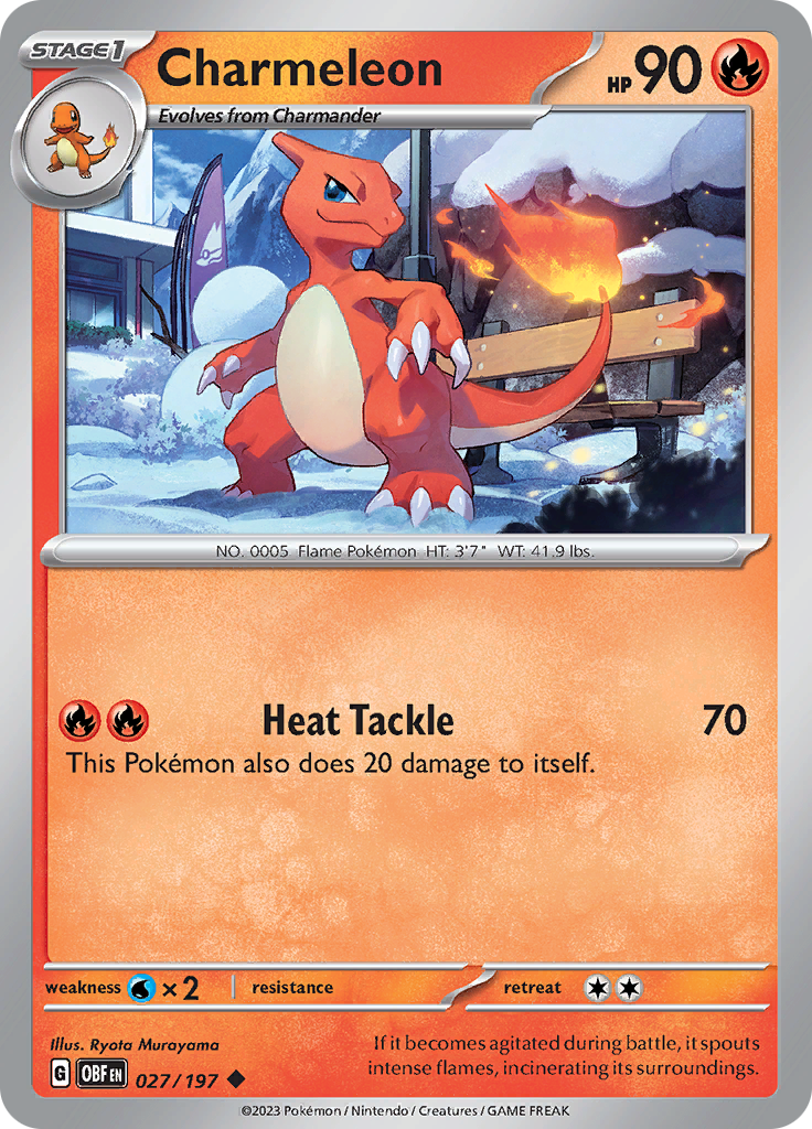 Charmeleon (027/197) [Scarlet & Violet: Obsidian Flames] | Gamers Paradise