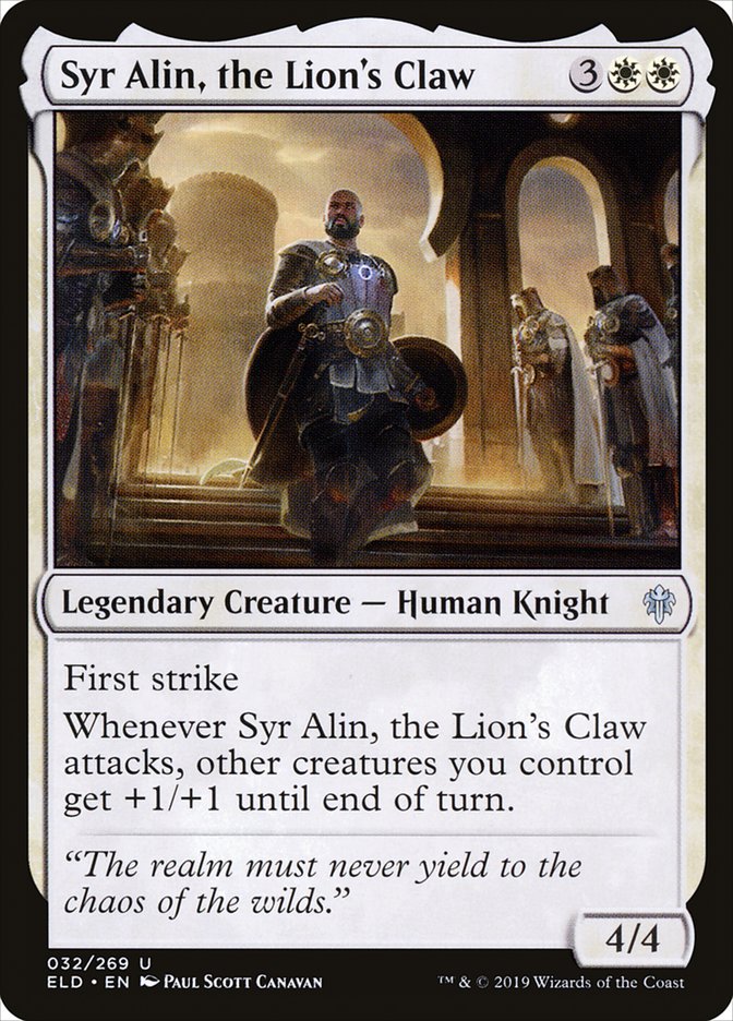 Syr Alin, the Lion's Claw [Throne of Eldraine] | Gamers Paradise