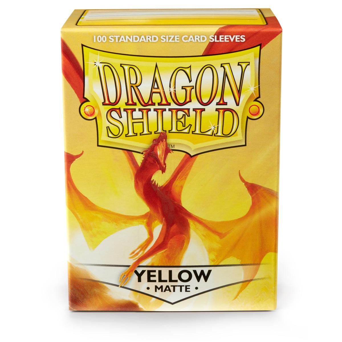 Dragon Shield: Standard 100ct Sleeves - Yellow (Matte) | Gamers Paradise