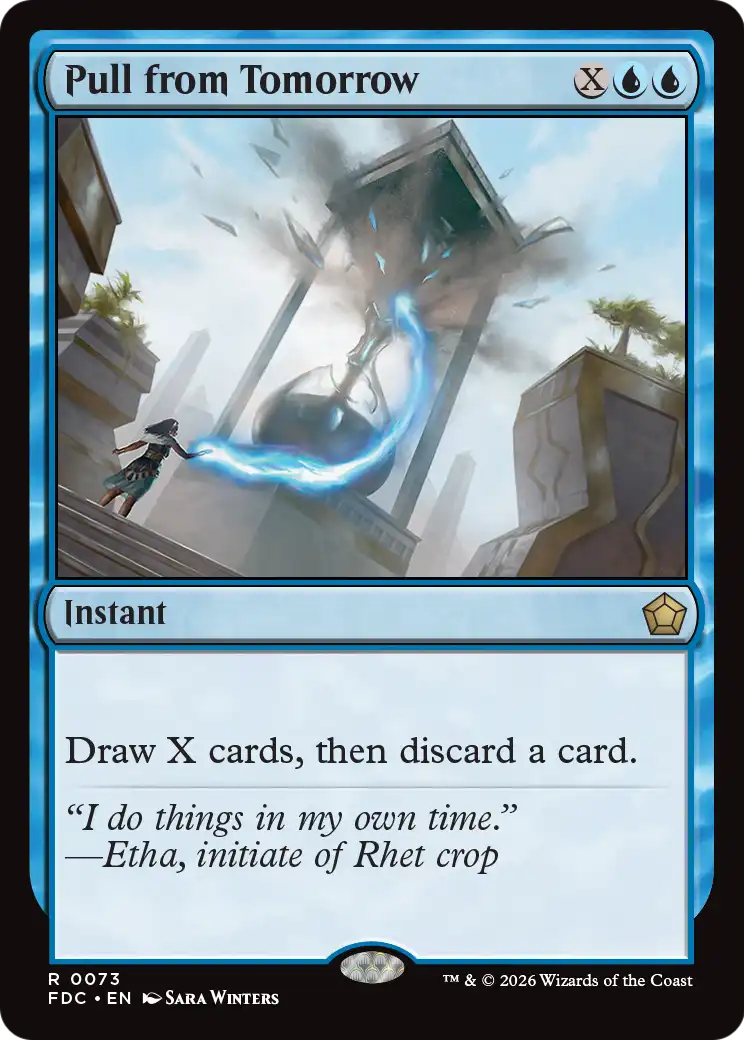 Pull from Tomorrow [Foundations Commander] | Gamers Paradise