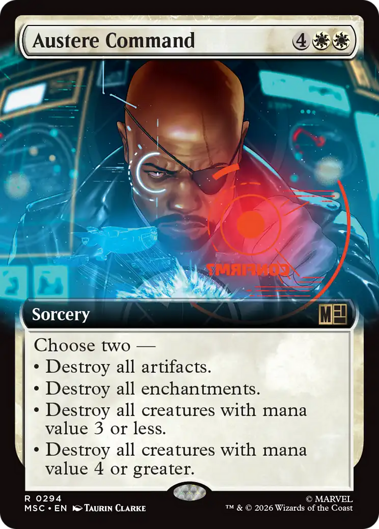 Austere Command (Extended Art) [Marvel Super Heroes Commander] | Gamers Paradise
