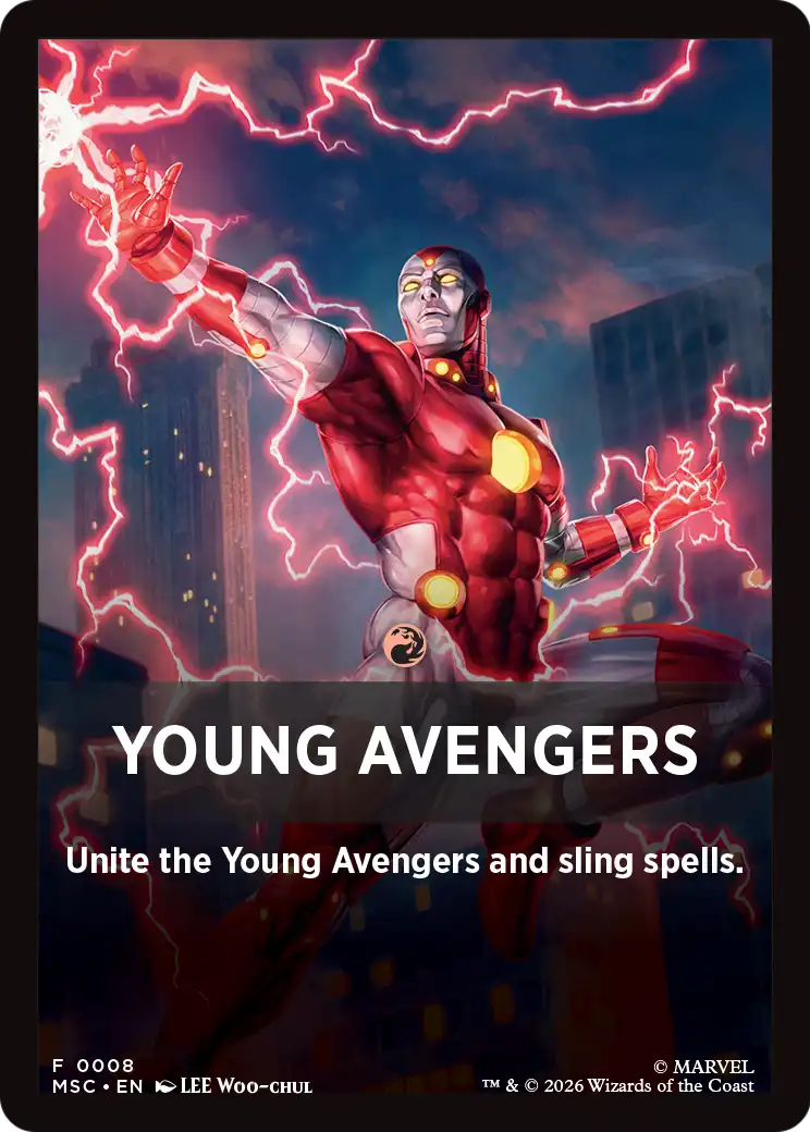 Young Avengers Theme Card (0008) [Marvel Super Heroes Commander] | Gamers Paradise