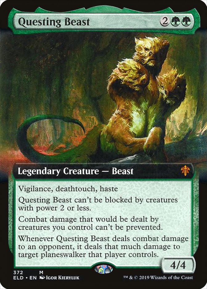 Questing Beast (Extended Art) [Throne of Eldraine] | Gamers Paradise