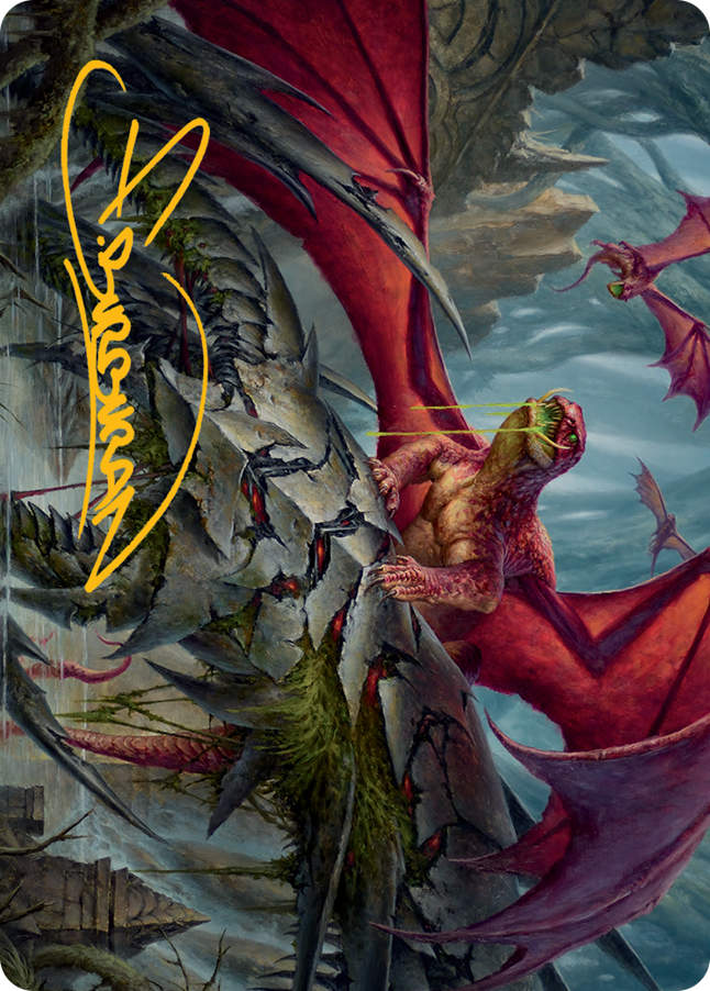 Hoarding Broodlord Art Card (Gold-Stamped Signature) [March of the Machine Art Series] | Gamers Paradise