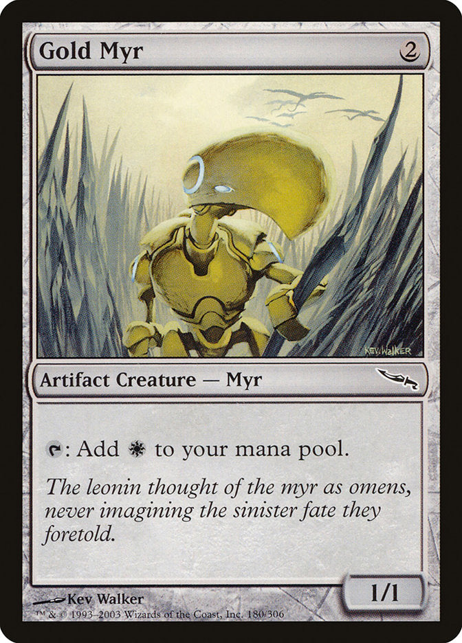 Gold Myr [Mirrodin] | Gamers Paradise