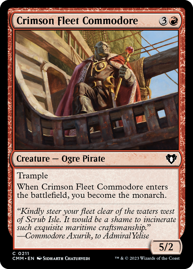 Crimson Fleet Commodore [Commander Masters] | Gamers Paradise