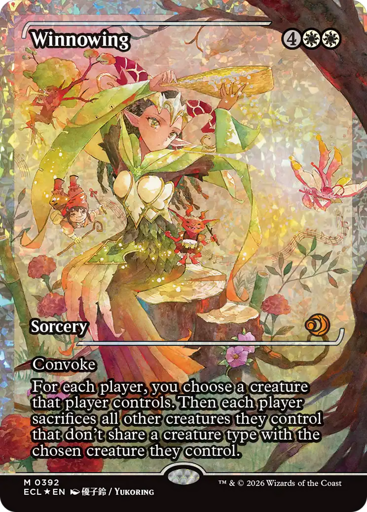 Winnowing (Showcase) (Fracture Foil) [Lorwyn Eclipsed] | Gamers Paradise