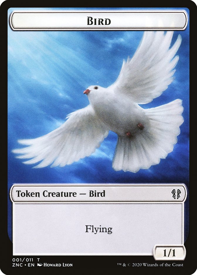 Bird // Kor Ally Double-Sided Token [Zendikar Rising Commander Tokens] | Gamers Paradise