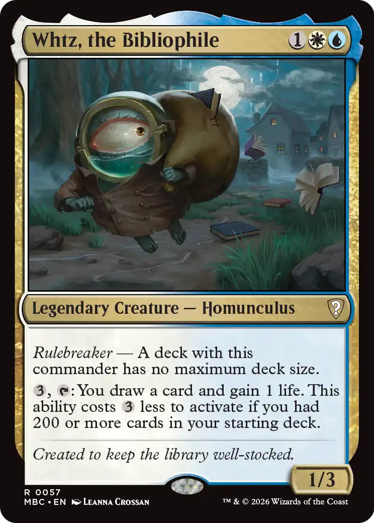 Whtz, the Bibliophile [Mystery Booster: Commander Edition] | Gamers Paradise