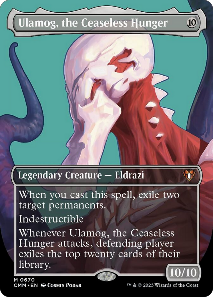 Ulamog, the Ceaseless Hunger (Borderless Profile) [Commander Masters] | Gamers Paradise