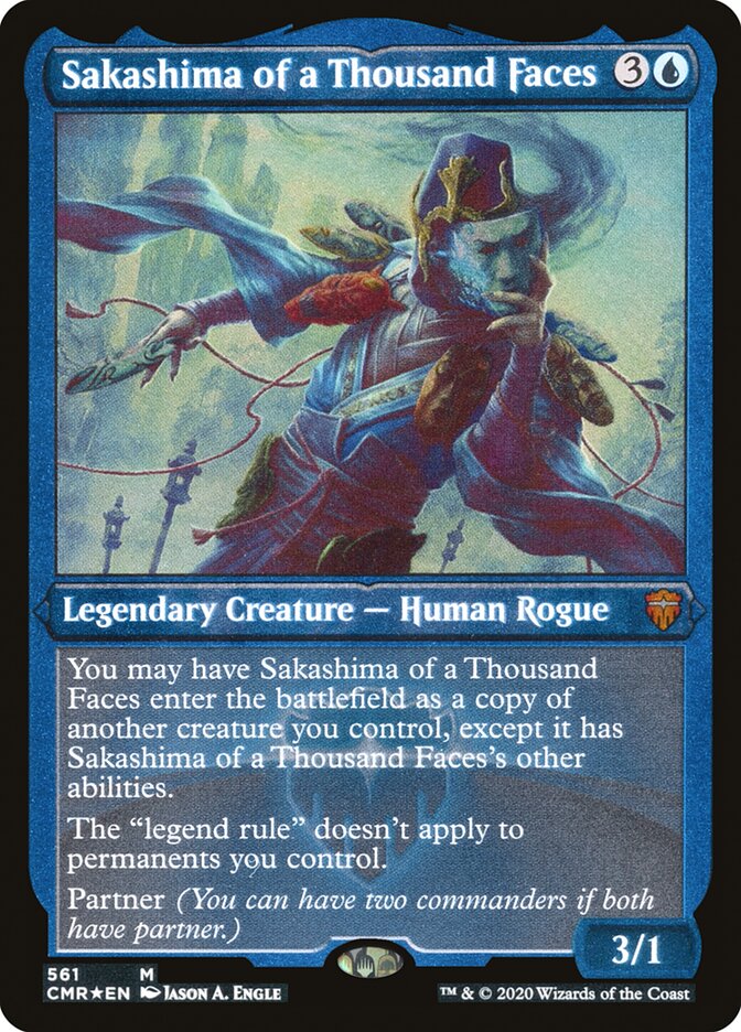 Sakashima of a Thousand Faces (Etched) [Commander Legends] | Gamers Paradise