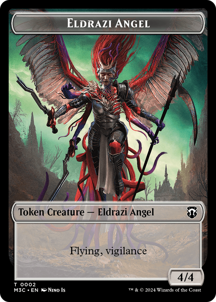 Eldrazi Angel // Copy Double-Sided Token [Modern Horizons 3 Commander Tokens] | Gamers Paradise