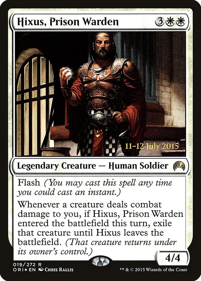 Hixus, Prison Warden [Magic Origins Prerelease Promos] | Gamers Paradise