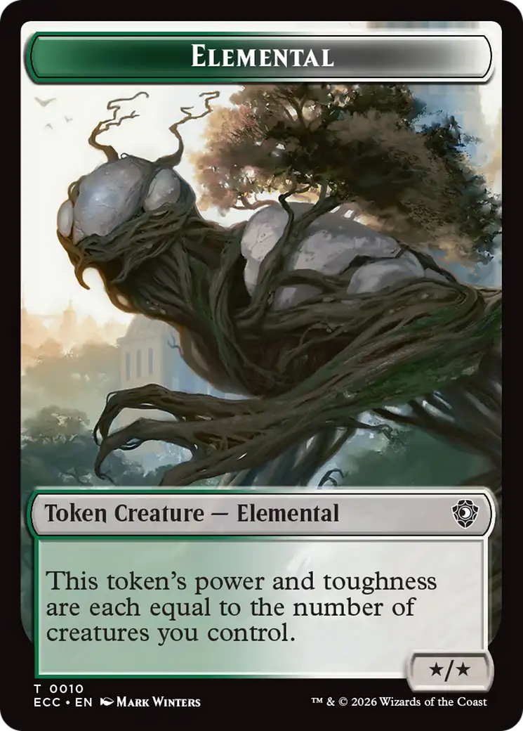 Rhino Warrior // Elemental (0010) Double-Sided Token [Lorwyn Eclipsed Tokens] | Gamers Paradise
