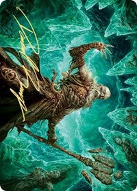 Draugr Necromancer Art Card (Gold-Stamped Signature) [Kaldheim Art Series] | Gamers Paradise