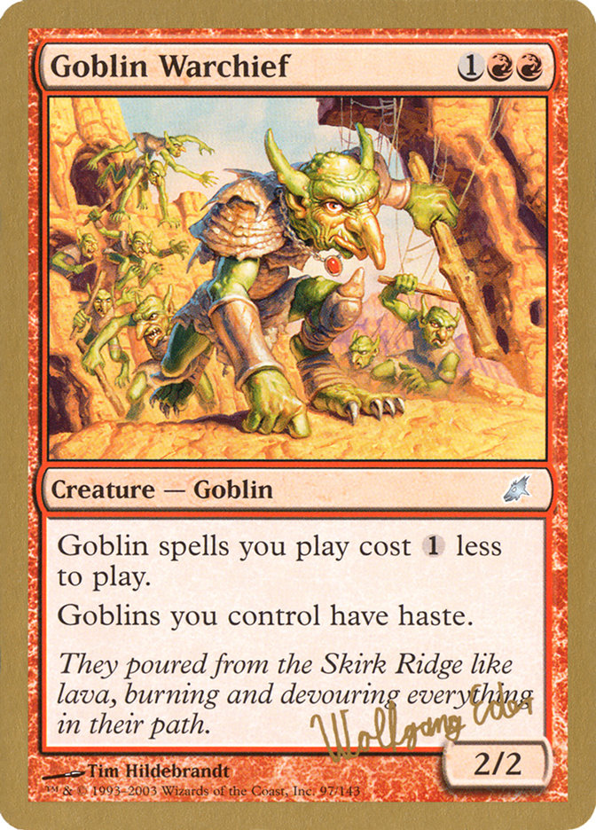 Goblin Warchief (Wolfgang Eder) [World Championship Decks 2003] | Gamers Paradise