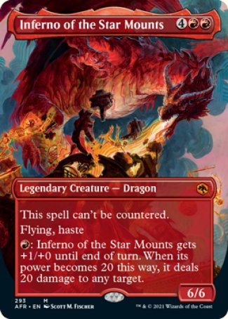 Inferno of the Star Mounts (Borderless Alternate Art) [Dungeons & Dragons: Adventures in the Forgotten Realms] | Gamers Paradise