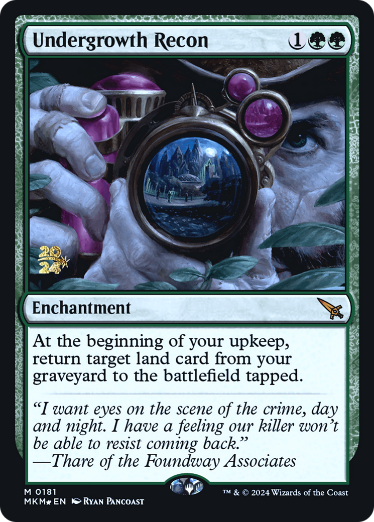 Undergrowth Recon [Murders at Karlov Manor Prerelease Promos] | Gamers Paradise