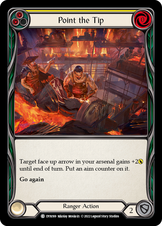 Point the Tip (Yellow) [DYN169] (Dynasty)  Rainbow Foil | Gamers Paradise