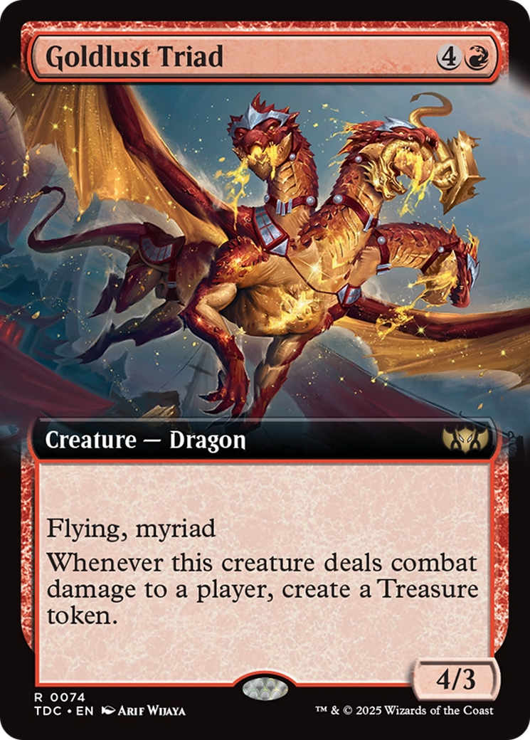 Goldlust Triad (Extended Art) [Tarkir: Dragonstorm Commander] | Gamers Paradise
