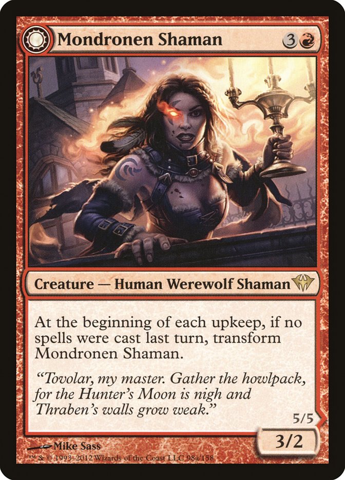 Mondronen Shaman // Tovolar's Magehunter [Dark Ascension] | Gamers Paradise