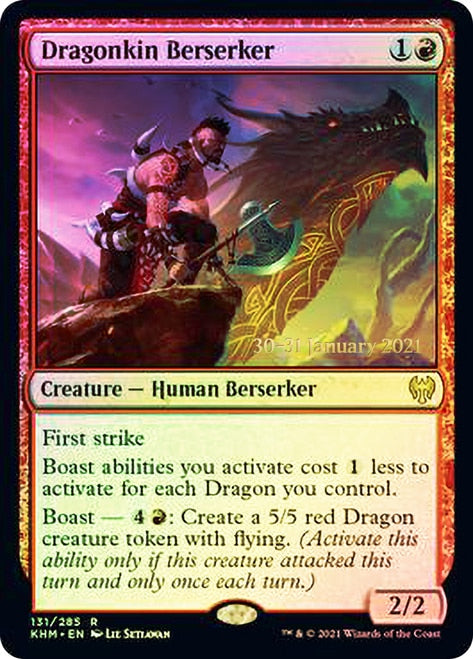 Dragonkin Berserker [Kaldheim Prerelease Promos] | Gamers Paradise