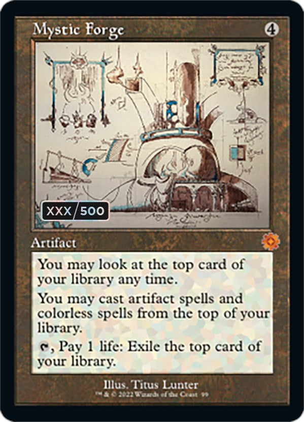 Mystic Forge (Retro Schematic) (Serialized) [The Brothers' War Retro Artifacts] | Gamers Paradise