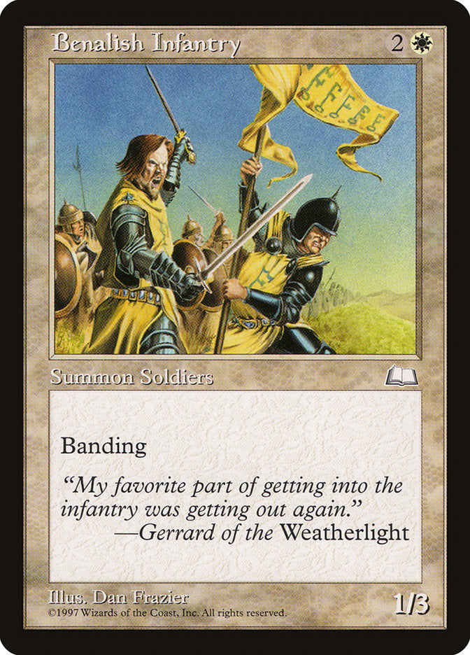 Benalish Infantry [Weatherlight] | Gamers Paradise