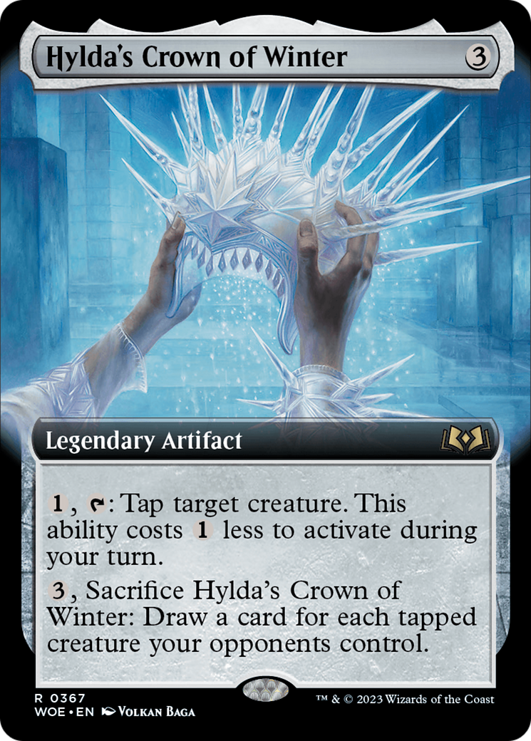 Hylda's Crown of Winter (Extended Art) [Wilds of Eldraine] | Gamers Paradise