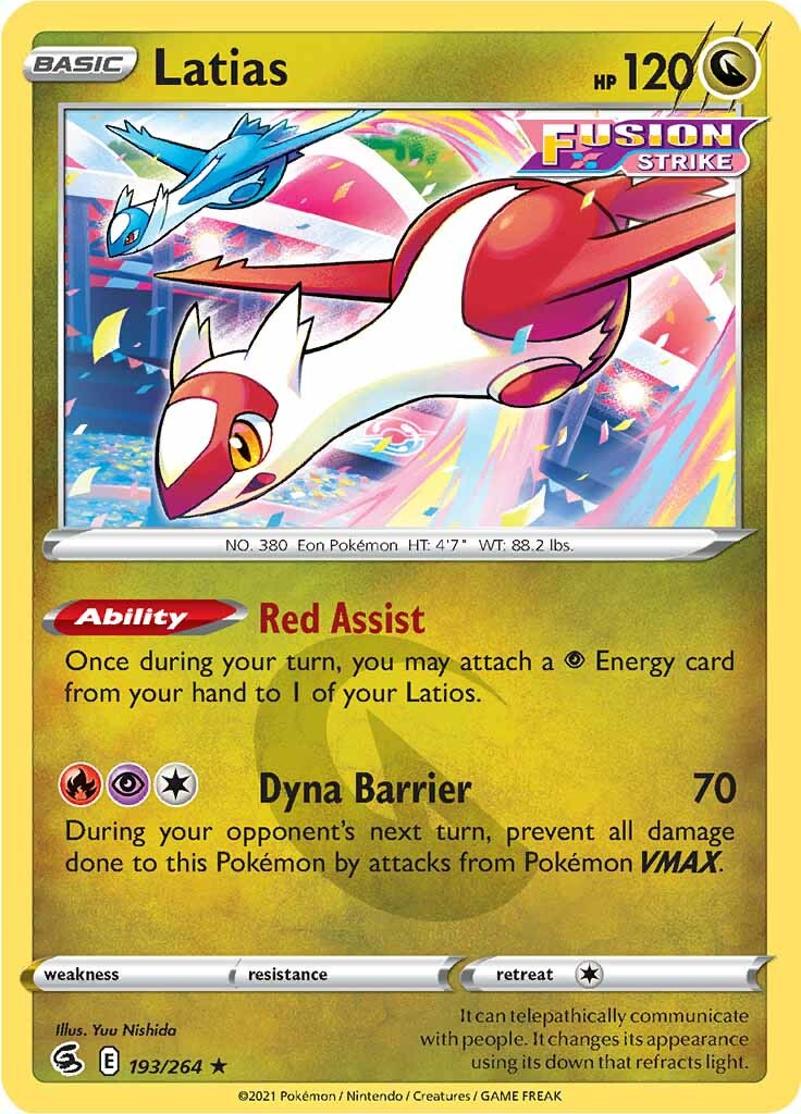 Latias (193/264) [Sword & Shield: Fusion Strike] | Gamers Paradise