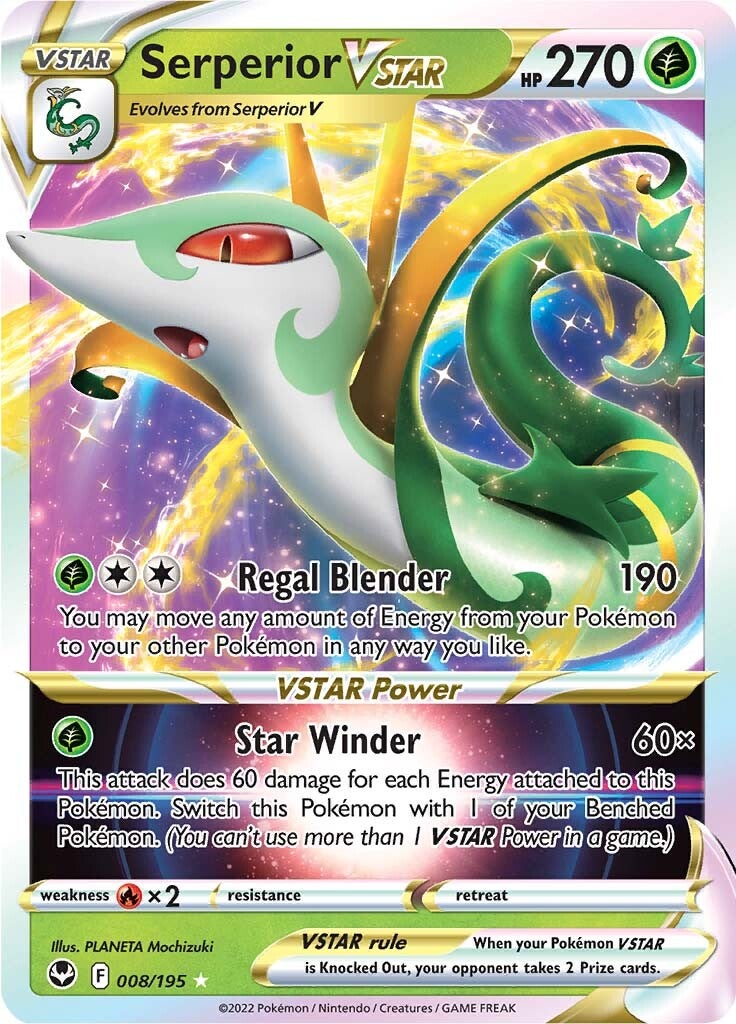 Serperior VSTAR (008/195) [Sword & Shield: Silver Tempest] | Gamers Paradise