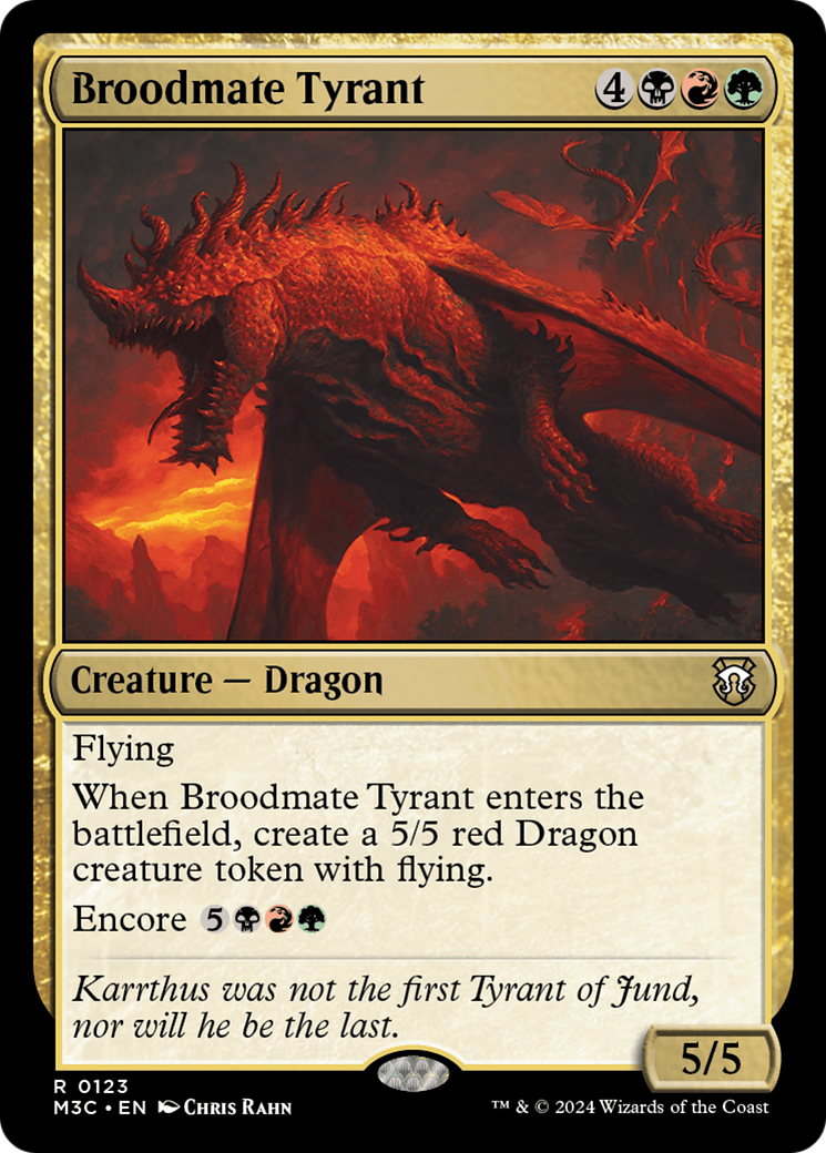 Broodmate Tyrant [Modern Horizons 3 Commander] | Gamers Paradise