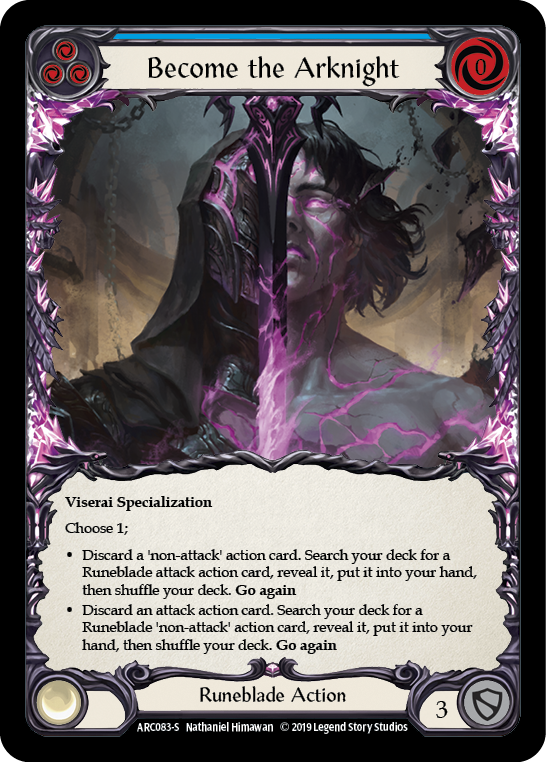 Become the Arknight [ARC083-S] (Arcane Rising)  1st Edition Rainbow Foil | Gamers Paradise