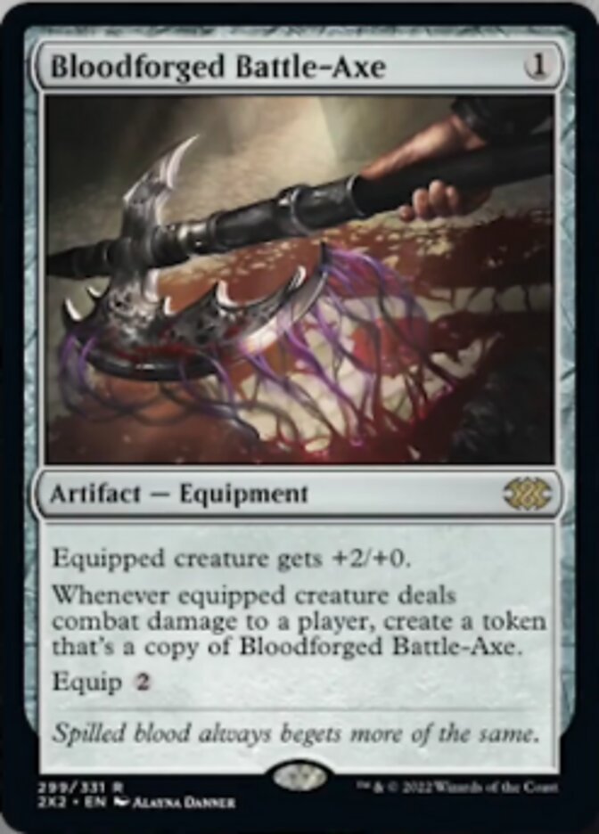 Bloodforged Battle-Axe [Double Masters 2022] | Gamers Paradise