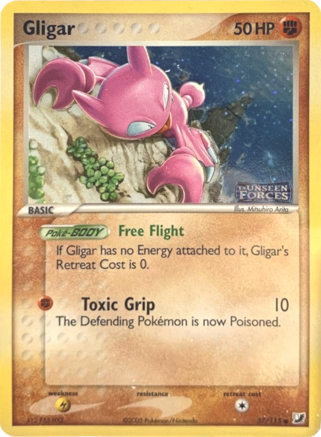 Gligar (57/115) (Stamped) [EX: Unseen Forces] | Gamers Paradise