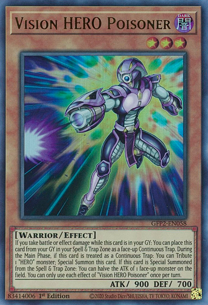 Vision HERO Poisoner [GFP2-EN058] Ultra Rare | Gamers Paradise