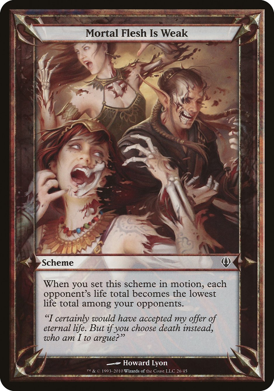 Mortal Flesh Is Weak (Schemes) [Archenemy Schemes] | Gamers Paradise