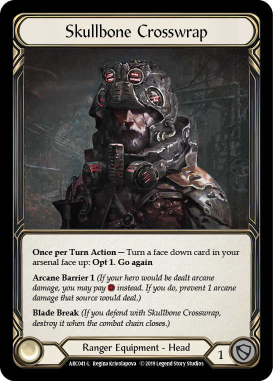 Skullbone Crosswrap [ARC041-L] (Arcane Rising)  1st Edition Cold Foil | Gamers Paradise