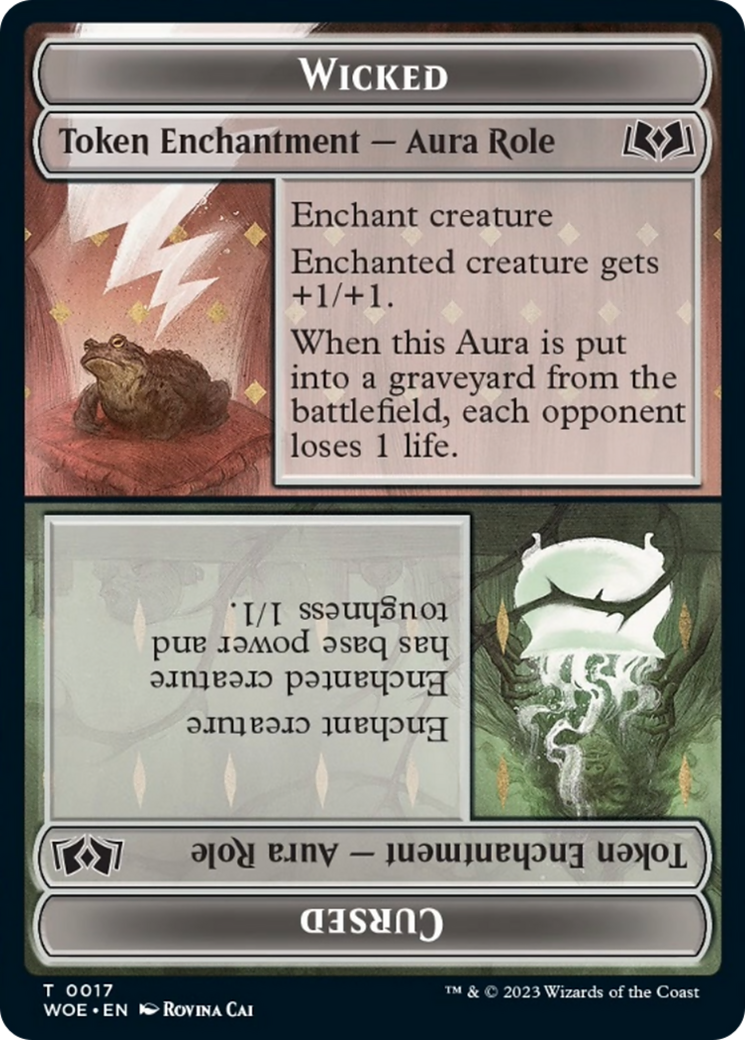 Wicked Role / Cursed Role (WOE) // Treasure (MH3) Double-Sided Token [The List] | Gamers Paradise