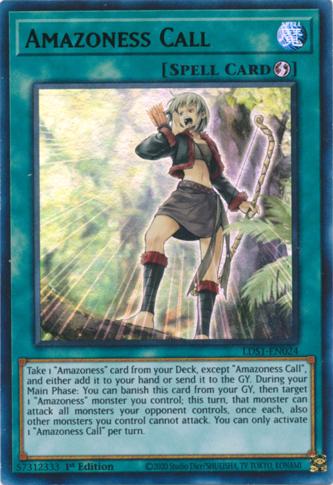 Amazoness Call (Green) [LDS1-EN024] Ultra Rare | Gamers Paradise