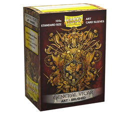 Dragon Shield: Standard 100ct Brushed Art Sleeves - General Vicar | Gamers Paradise