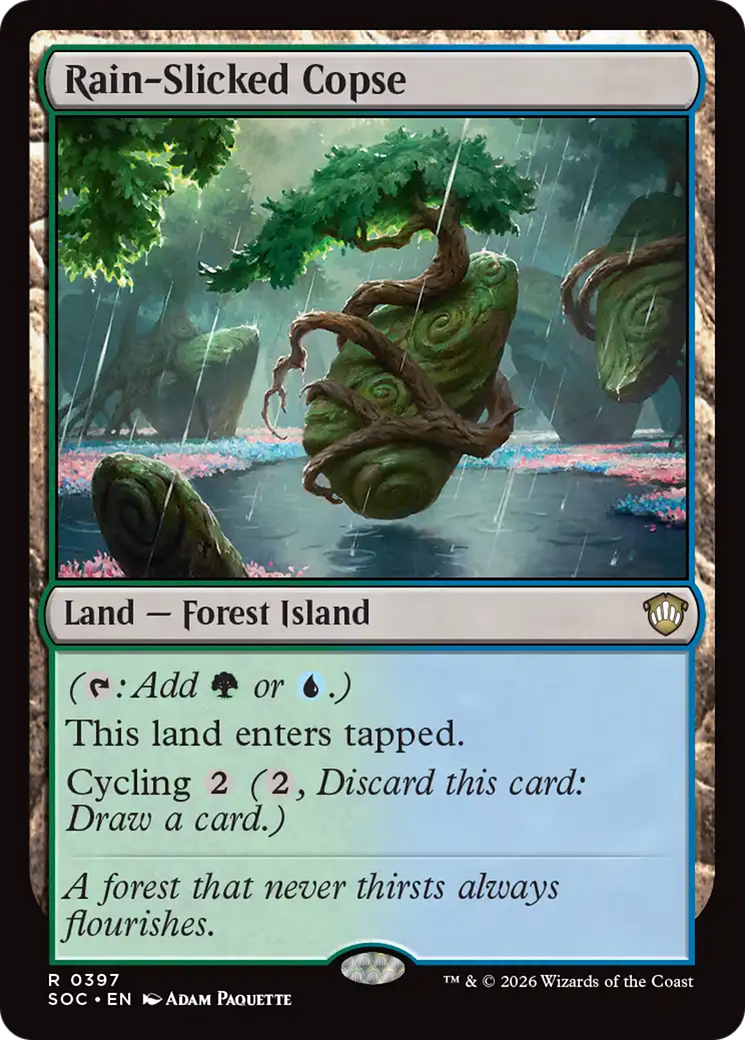 Rain-Slicked Copse [Secrets of Strixhaven Commander] | Gamers Paradise