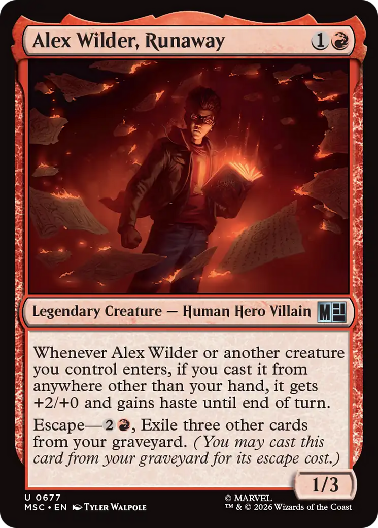 Alex Wilder, Runaway [Marvel Super Heroes Commander] | Gamers Paradise