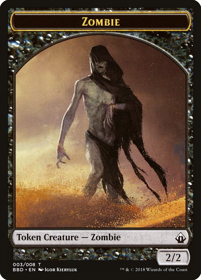 Zombie Token [Battlebond Tokens] | Gamers Paradise