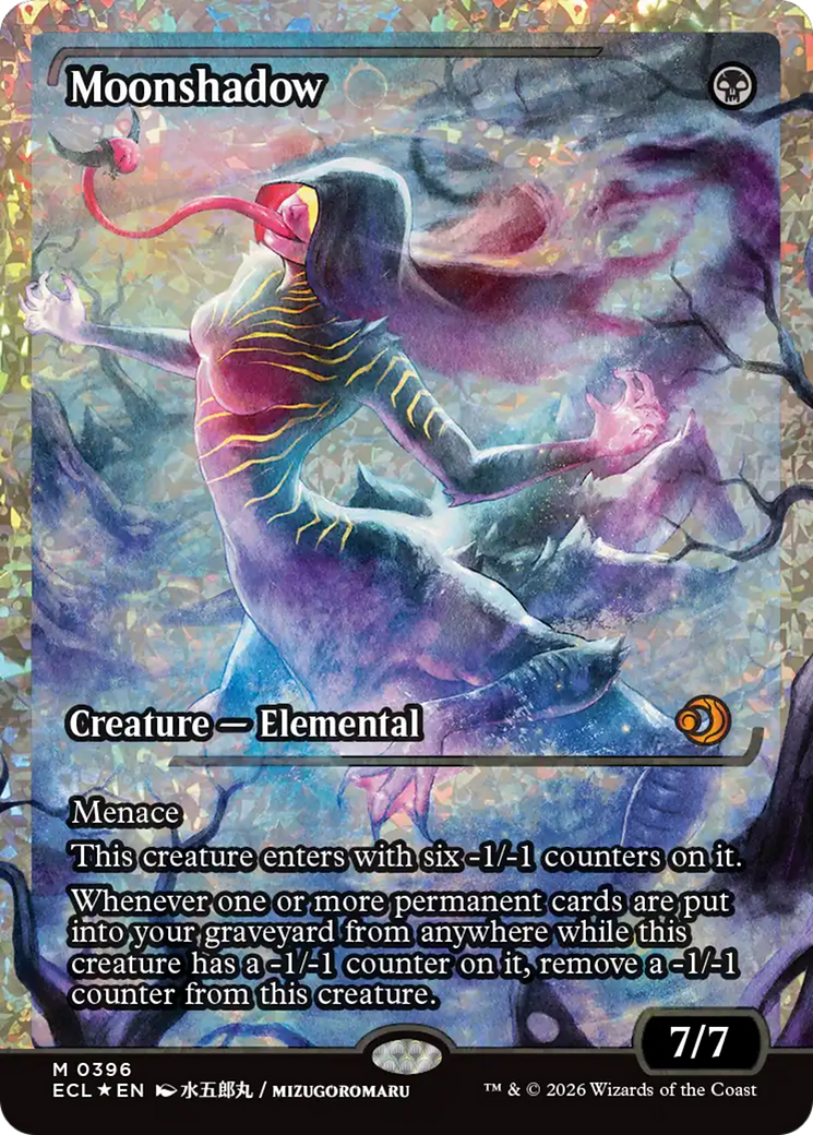 Moonshadow (0396) (Showcase) (Fracture Foil) [Lorwyn Eclipsed] | Gamers Paradise