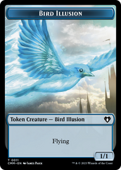 Bird // Bird Illusion Double-Sided Token [Commander Masters Tokens] | Gamers Paradise