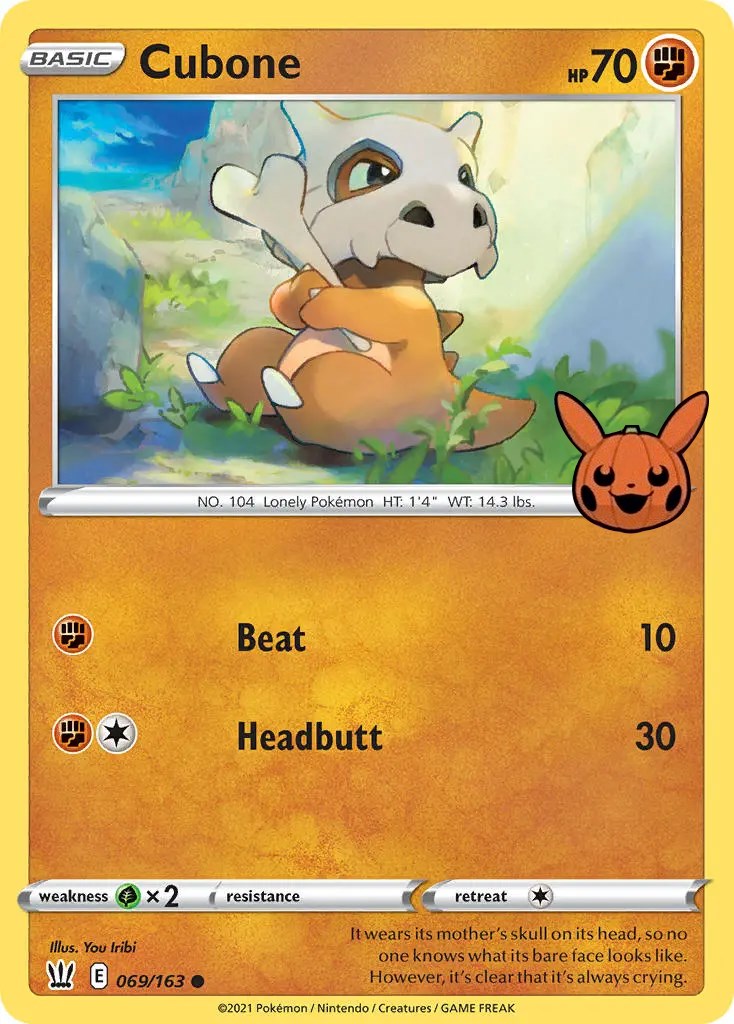 Cubone (069/163) [Trick or Trade] | Gamers Paradise