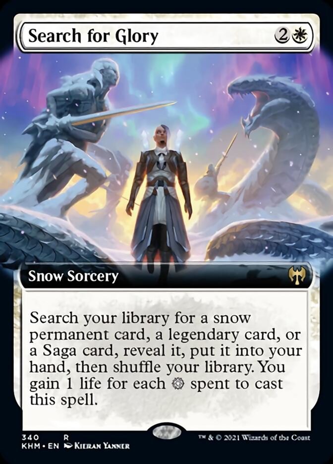 Search for Glory (Extended Art) [Kaldheim] | Gamers Paradise