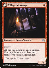 Village Messenger // Moonrise Intruder [Shadows over Innistrad] | Gamers Paradise